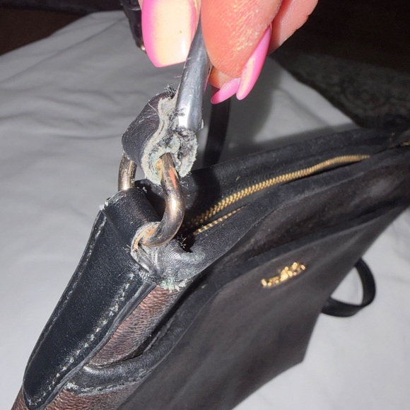 Coach Dark Brown Leather Crossbody Bag - Picture 3 of 6